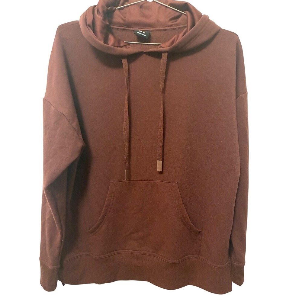 Athletic Works Womens Burgundy Maroon Fleece Hoodie